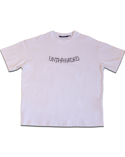 UNTHREADED OVERSIZED TEE IN FROST WHITE
